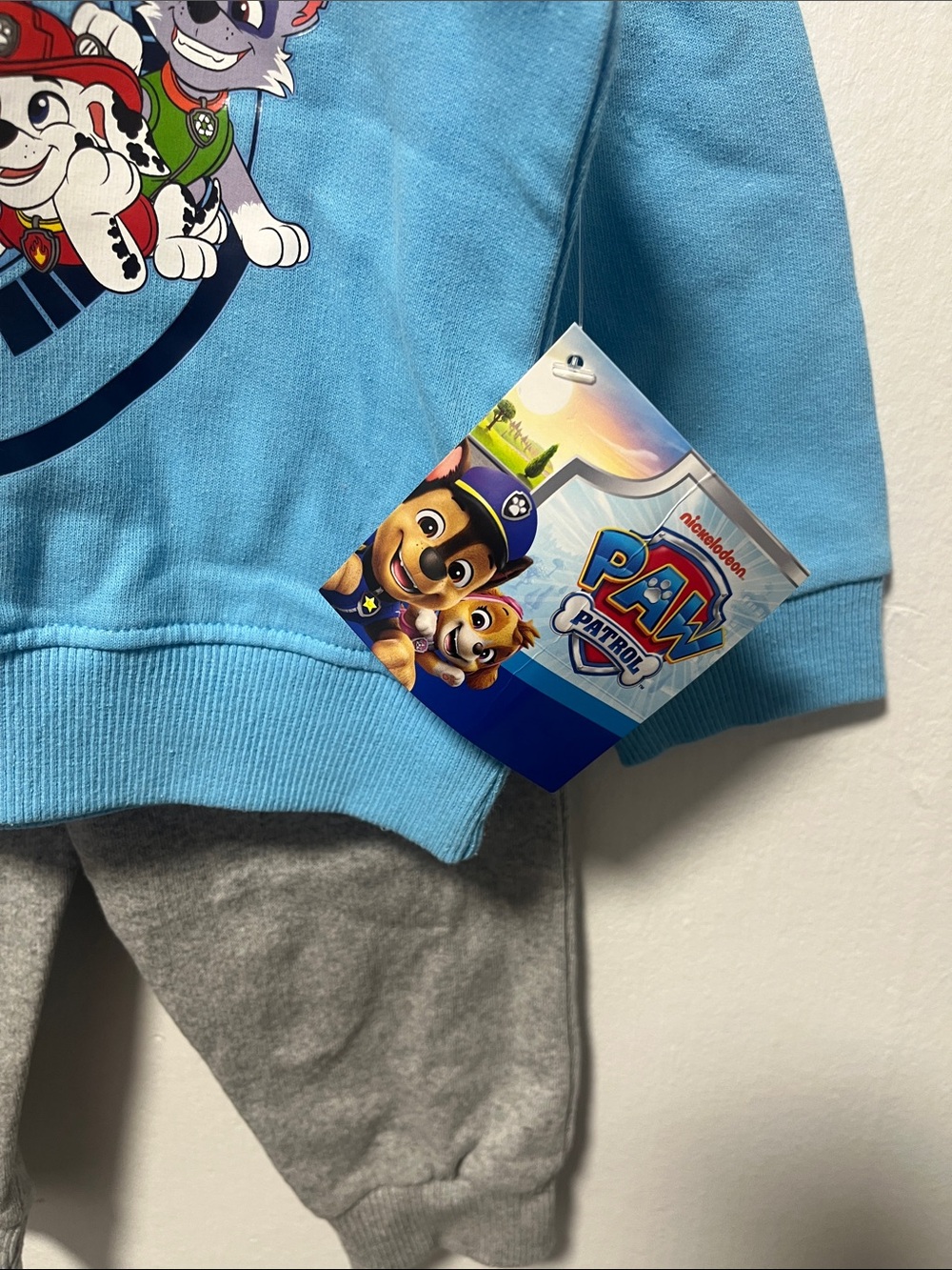 Paw Patrol Light Blue Hoodie and Gray Jogger Matching Set - Picture 2 of 4